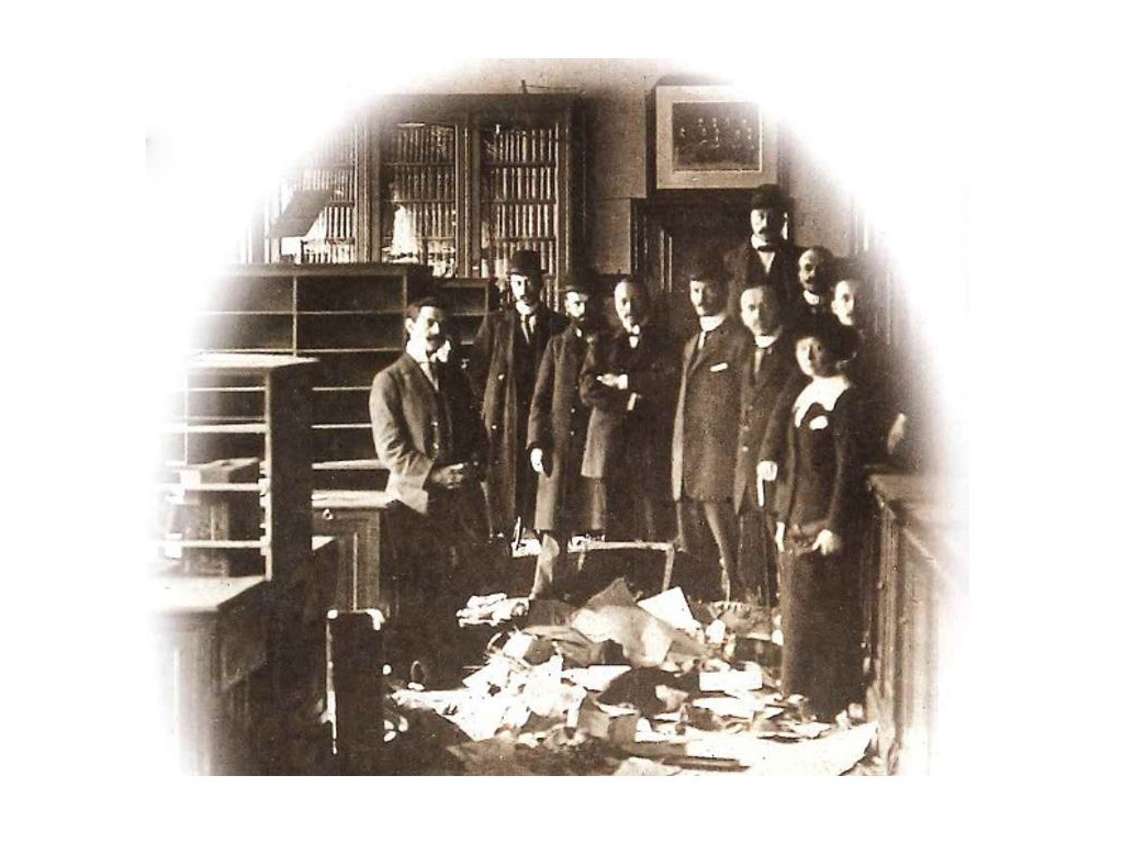 episode 6 history 2 The Vieille Montagne offices after the visit of the German occupier in October 1914